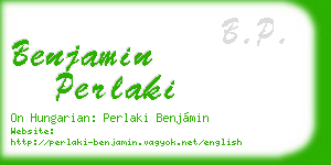 benjamin perlaki business card